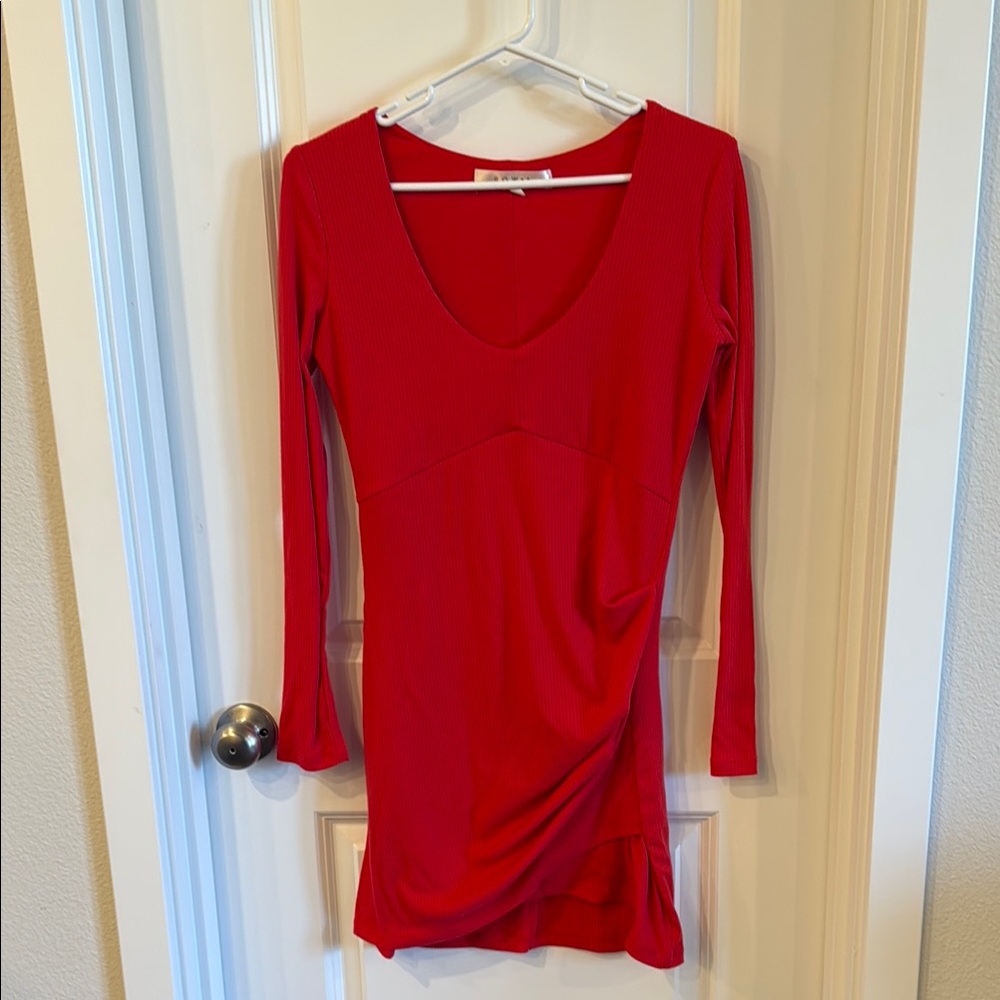 Row A ribbed mini dress